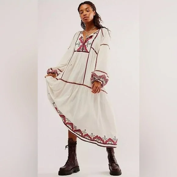 NWOT Free People Sweet Escape MIDI Dress XS New $198 retail - Picture 8 of 11